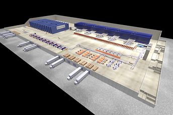 3D depiction of Premier Farnell distributin center in Leeds