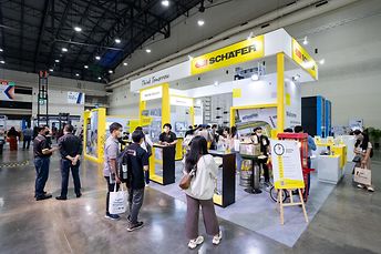 Crowd of visitors engaging with the offerings of products and services