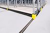 Rail systems for mobile racking