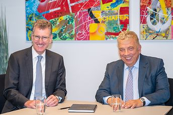 Group Management Board SSI SCHAEFER: CEO Peter Edelmann and CFO Olaf Hedden 